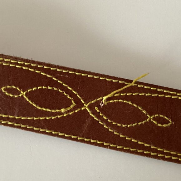 Esprit Men's Women's Brown Belt Stitching 37" Long - Picture 4 of 7